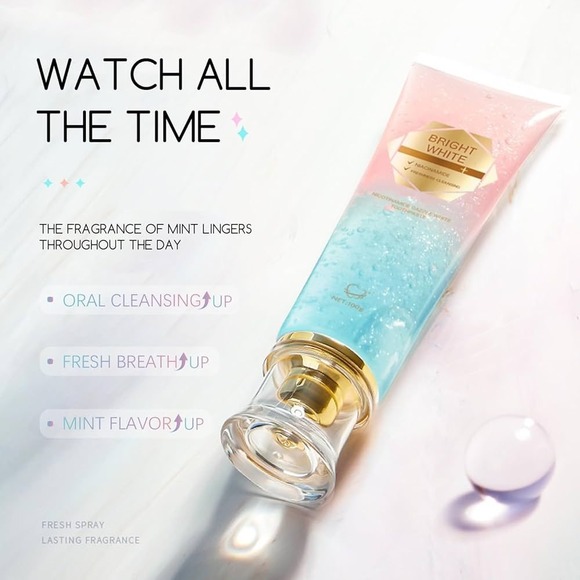 NEW Bright White‎ Niacinamide Whitening Toothpaste, Peppermint, Viral on Tiktok - Picture 2 of 11
